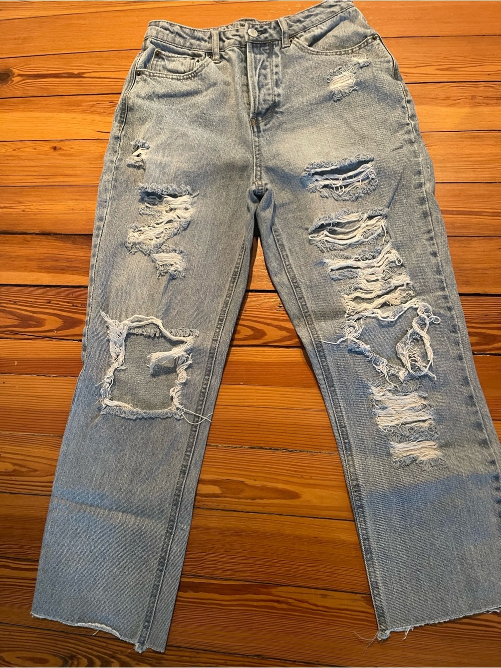 Vanilla Star 90s boyfriend Light Wash Button-Fly Jeans size 7